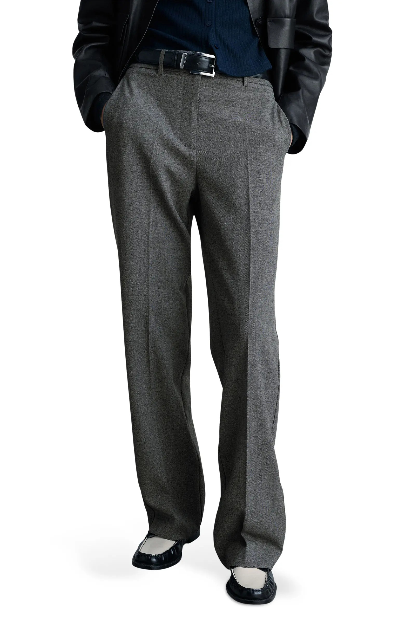 MANGO Carlos Straight Leg Trousers | Nordstrom | Nordstrom