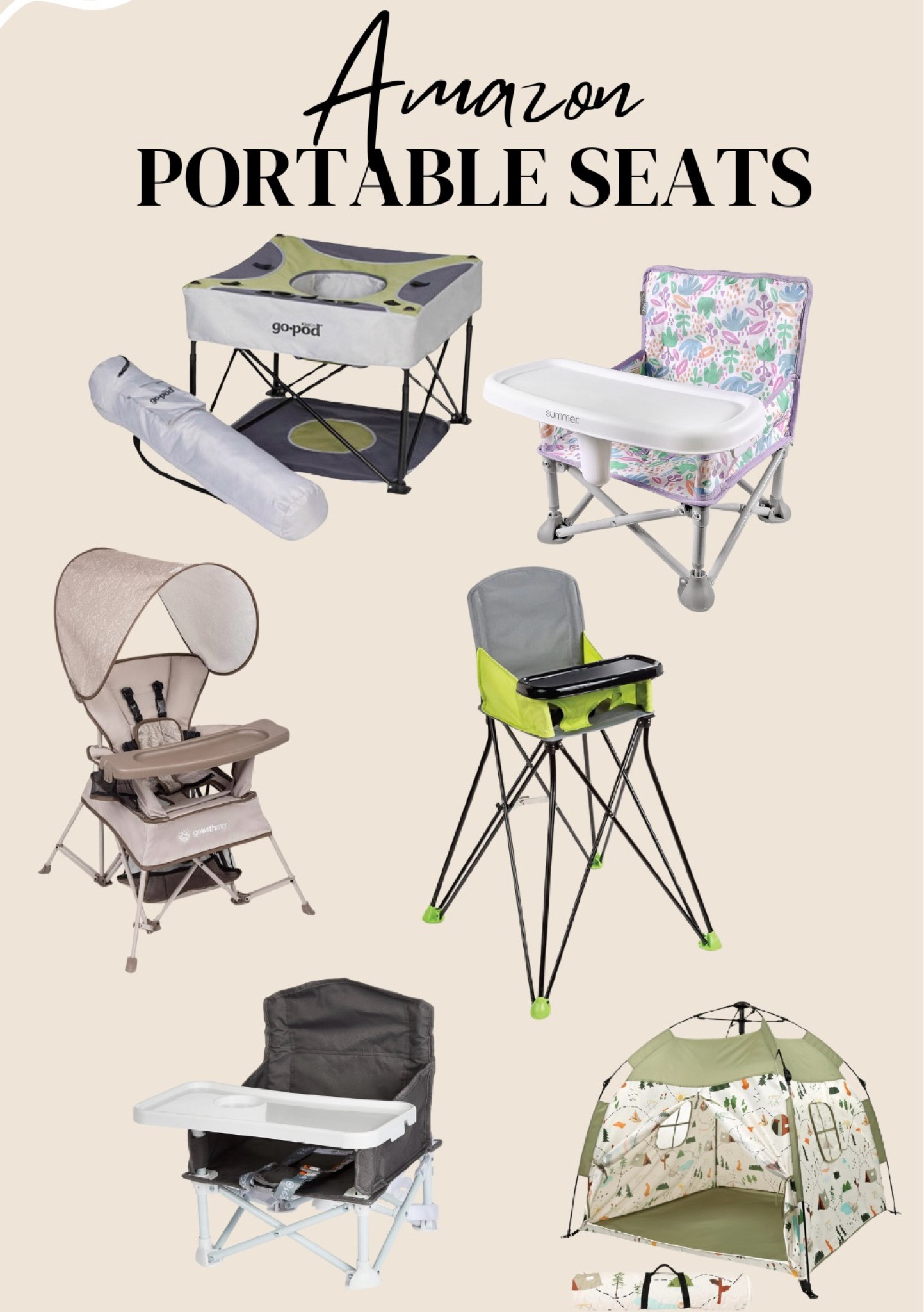 Portable seats and high chairs for toddlers! 🙌🏼

#LTKFamily #LTKBaby #LTKKids