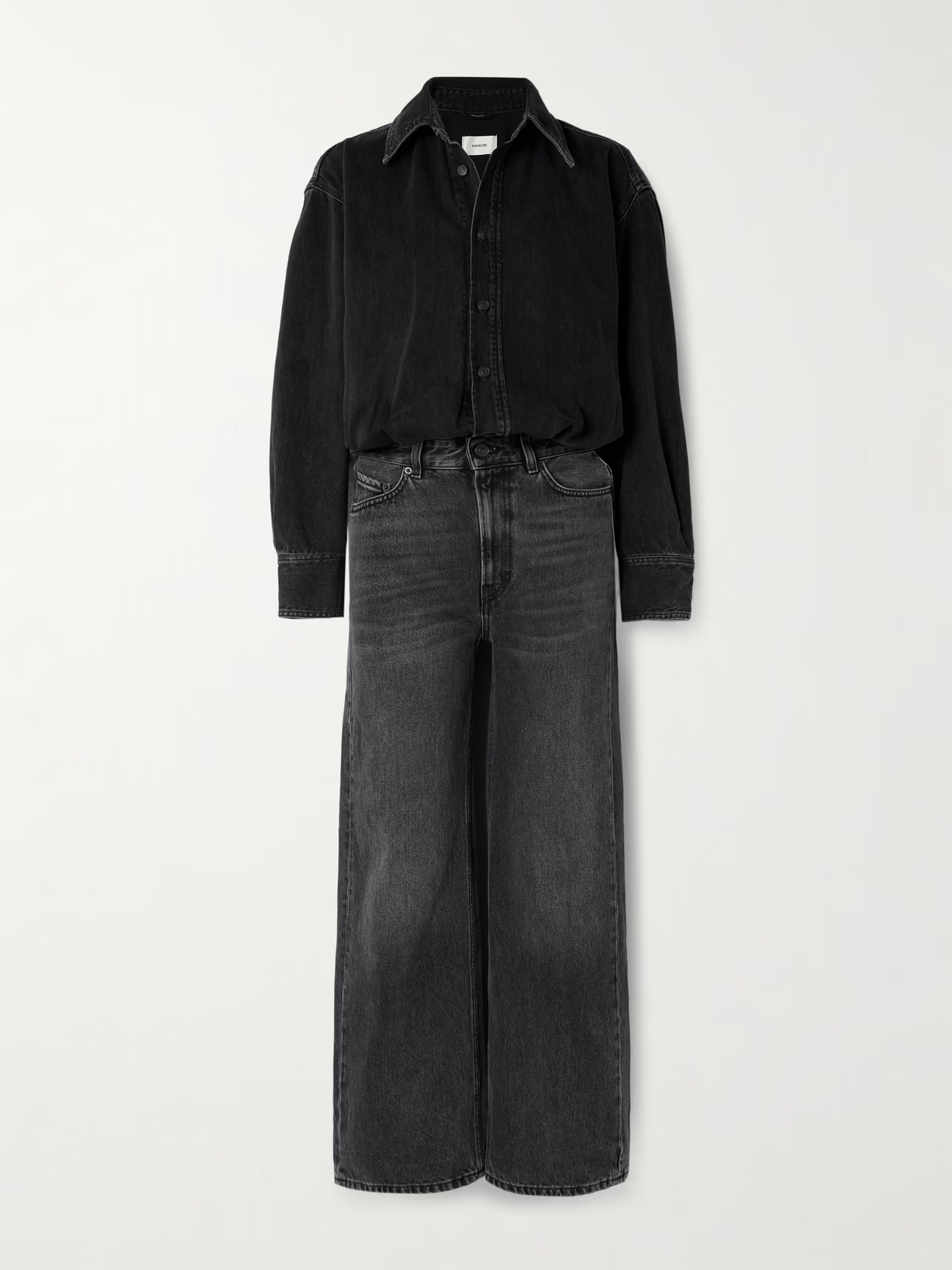Haikure - Tessie Denim Jumpsuit - Black | NET-A-PORTER (US)