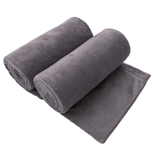 JML Microfiber Bath Towel 2 Pack(30" x 60"), Oversized, Soft, Super Absorbent and Fast Drying, No Fa | Amazon (US)