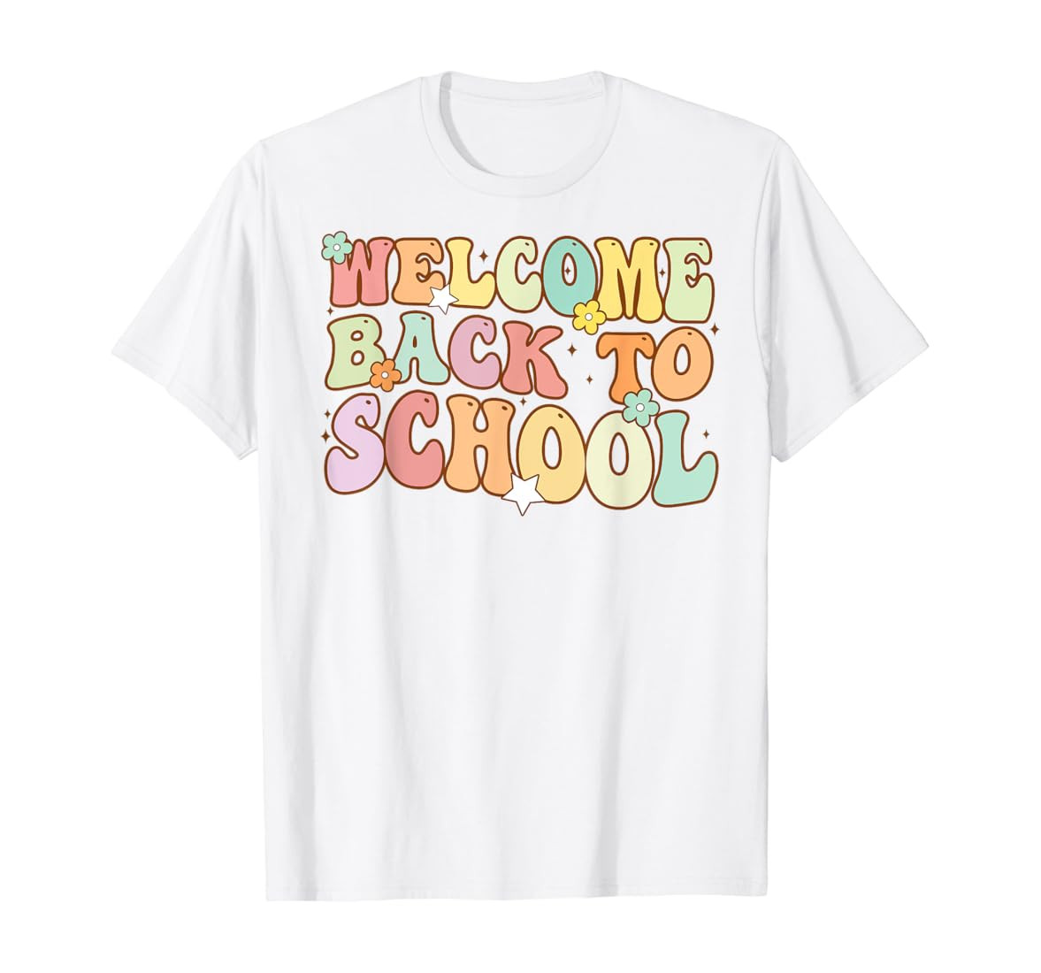 Welcome Back To School Retro First Day of School Teacher T-Shirt | Amazon (US)