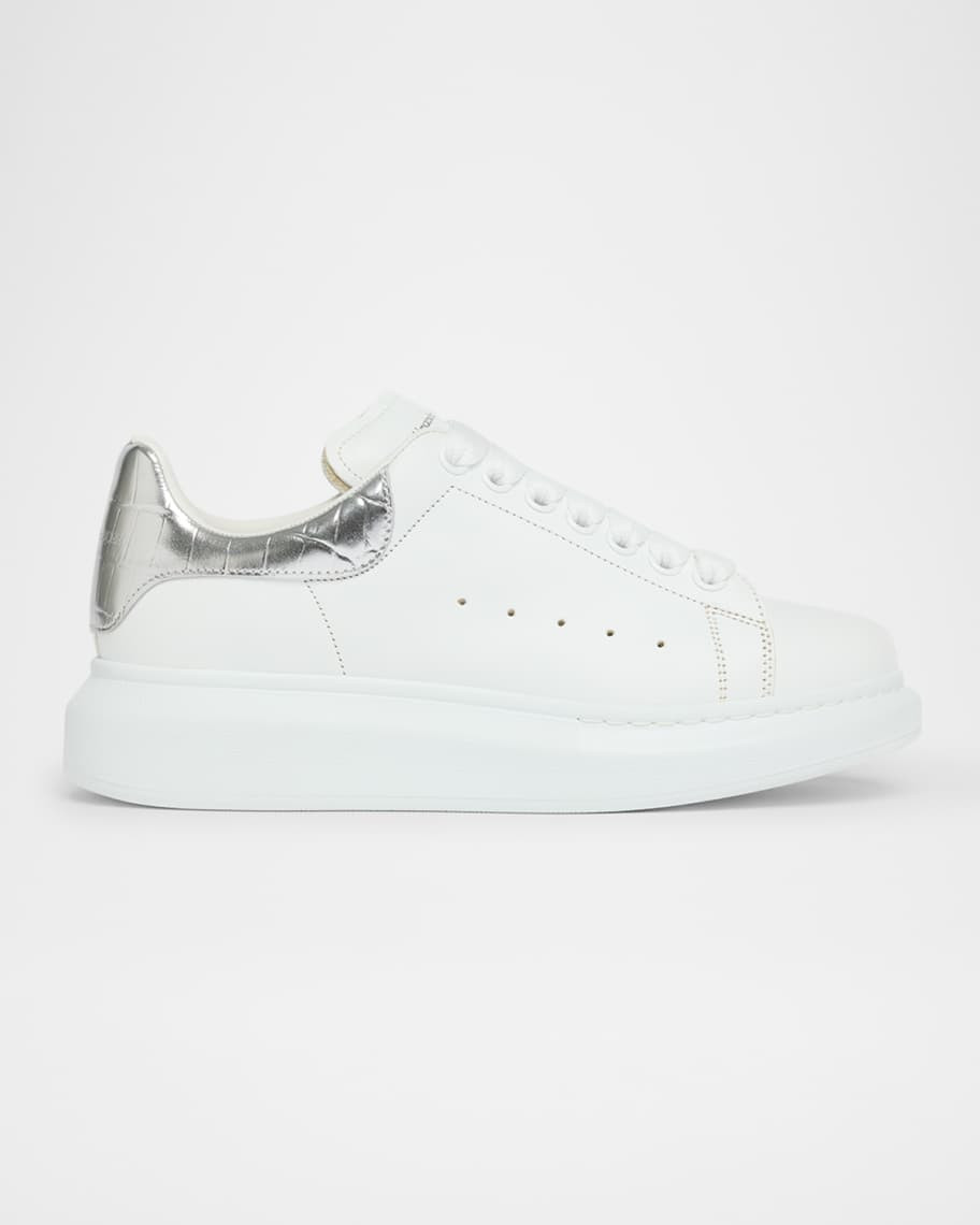 Oversized Metallic-Embossed Sneaker | Neiman Marcus