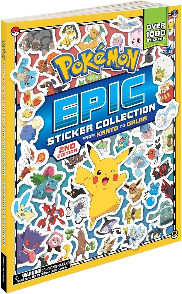 Pokémon Epic Sticker Collection 2nd Edition: From Kanto to Galar (2) (Pokemon Epic Sticker Colle... | Amazon (US)