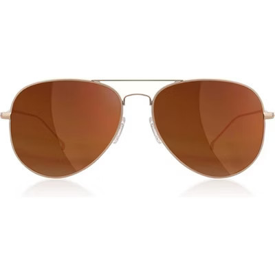 grinderPUNCH Trendy Oversized Classic Aviator Sunglasses for Men Women Driving Sunglasses (Metal Rose Gold) | Target
