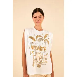 Regata Ombreira Estampada Arrasta Pé | Farm Rio (BR)