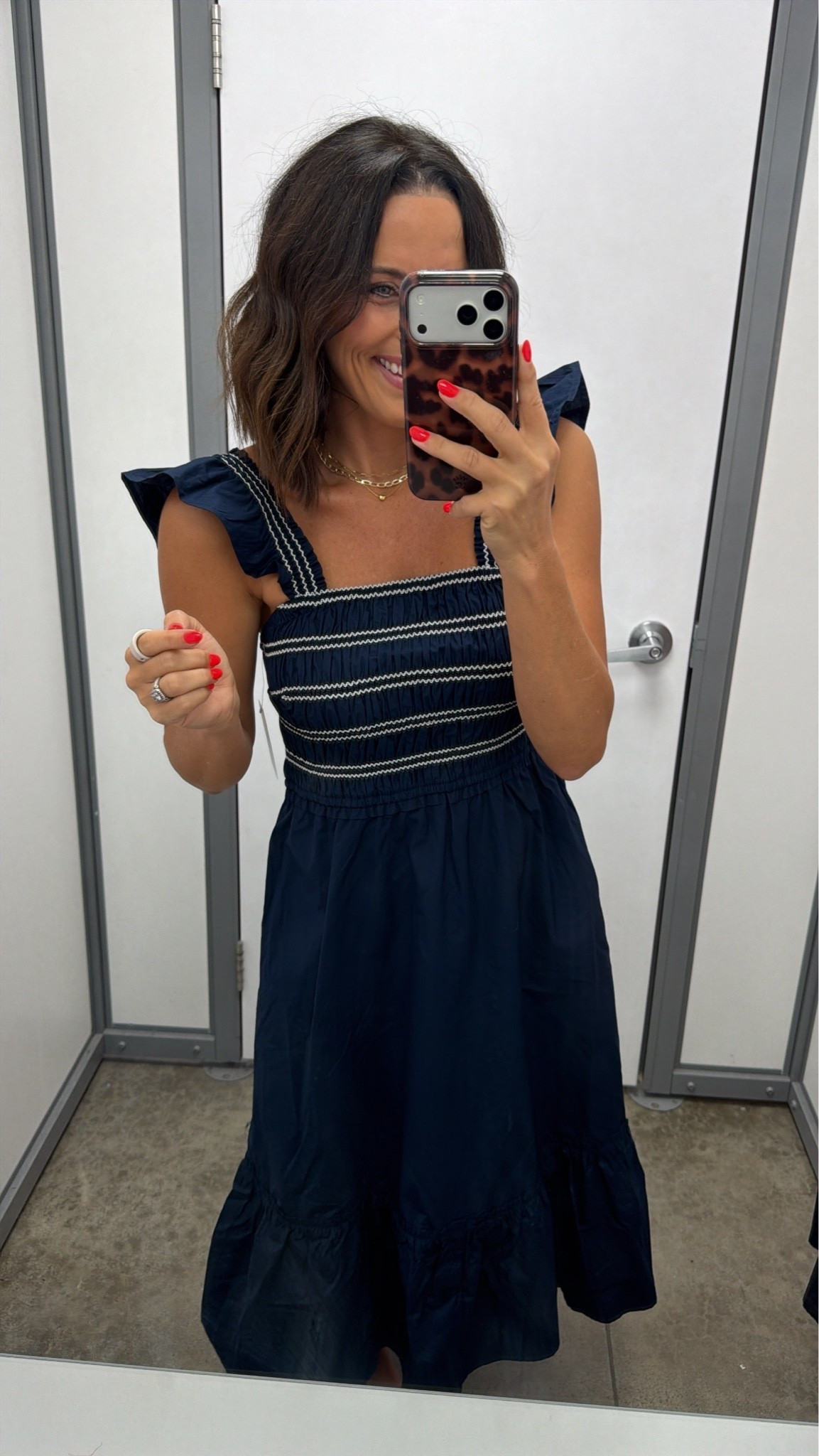 Okay but this Walmart dress?! 💙 The smocked details and flutter sleeves make it look way more expensive than it is. It’s one of those dresses you’ll keep reaching for all summer.

Size XS
5’3” for reference

#walmartfashion #walmartfinds #walmartstyle #affordablefashion #summerdress #everydaystyle #ltkstyle #budgetfashion #ootd #summeroutfit