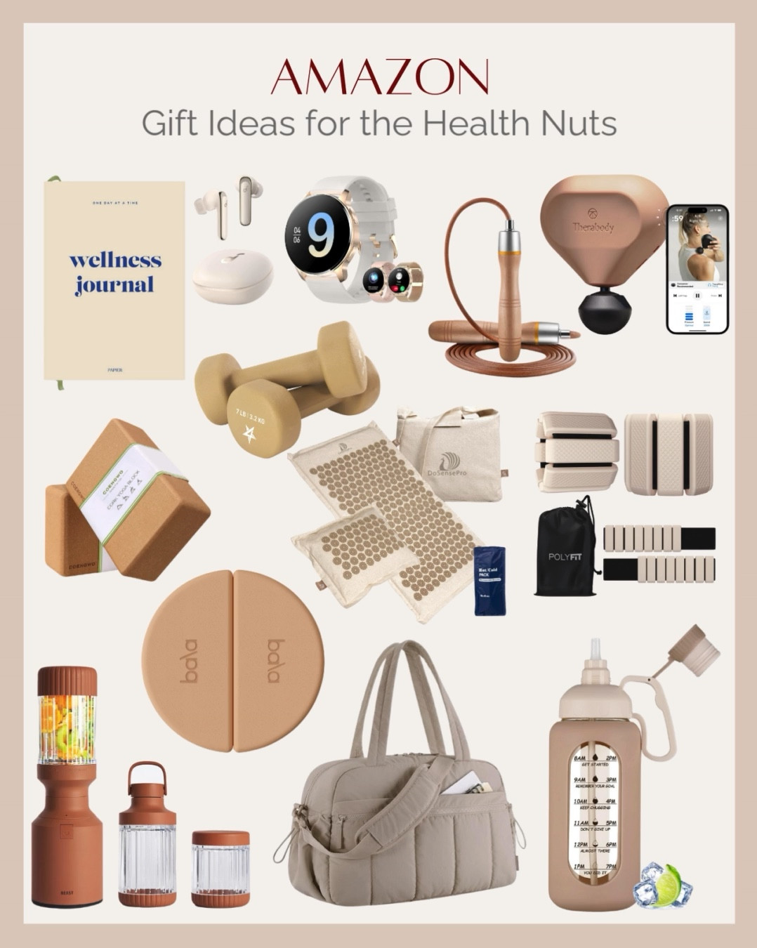 Gift ideas for the health nuts in your life! 🌱 From fitness essentials to wellness must-haves, these Amazon picks make it easy to stay on track and feel great. Who else is all about gifting the healthy life? #WellnessGifts
#HealthNutGifts #AmazonFinds #WellnessEssentials #FitnessGifts #HealthyLiving #GiftGuide #HolidayGifting #AmazonGiftIdeas #Wellness



#LTKGiftGuide #LTKActive #LTKFitness