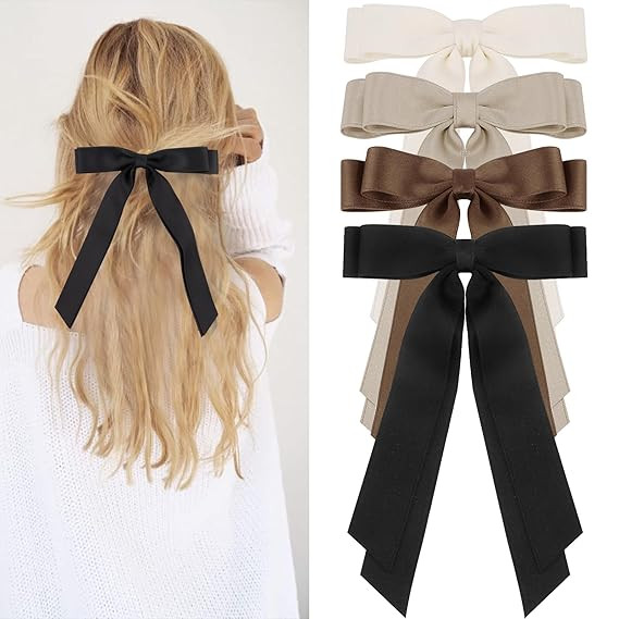Canitor Hair Bows for Girls Cute Hair Accessories for Women Hair Ribbons Bowknot Duckbill Hair Cl... | Amazon (US)