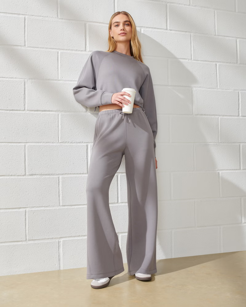 YPB neoKNIT Wide Leg Pant | Abercrombie & Fitch (US)