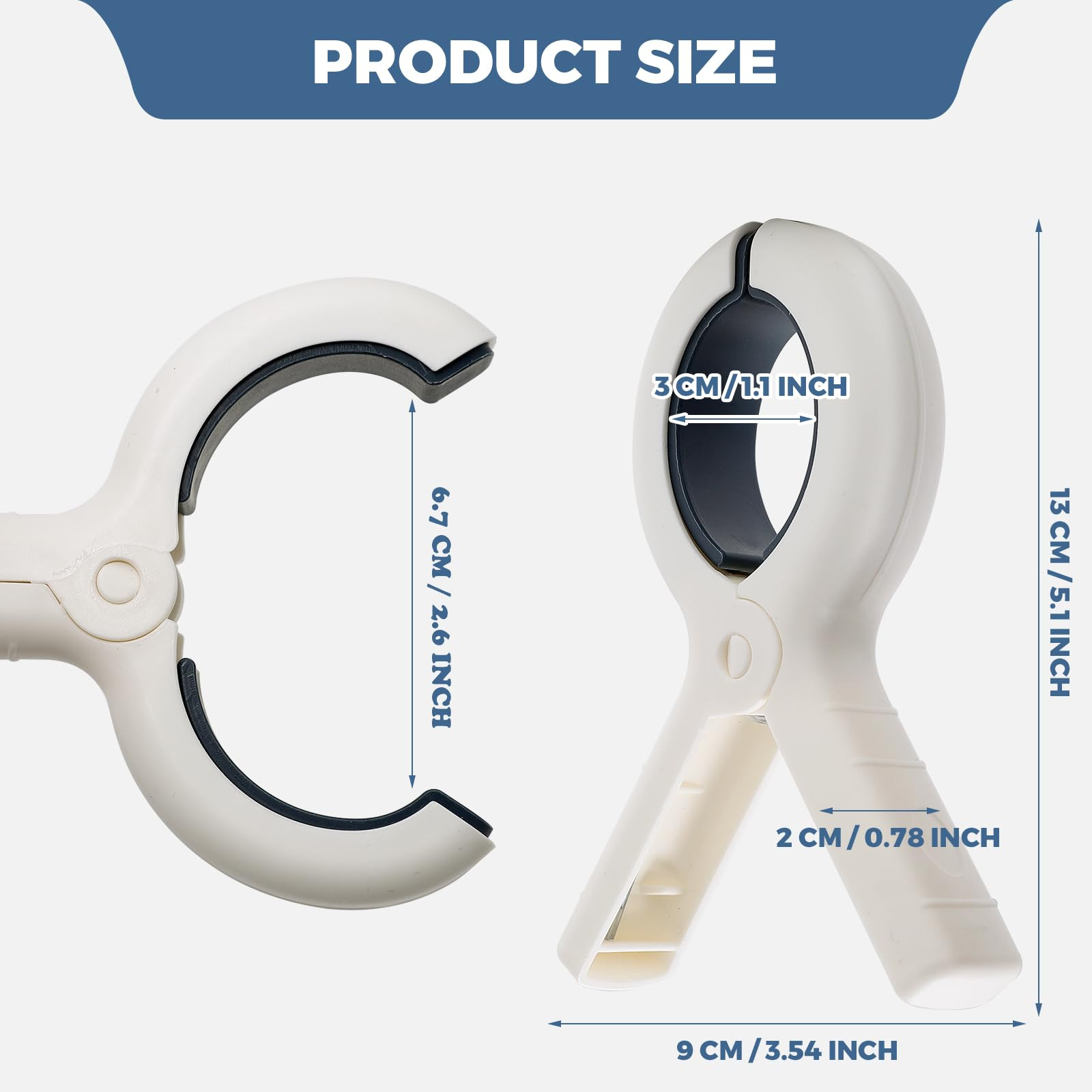 Extra Large Beach Towel Clips 8 Pack, 5.1 Inch Towel Clips for Beach Chairs Cruise Heavy Duty, To... | Amazon (US)