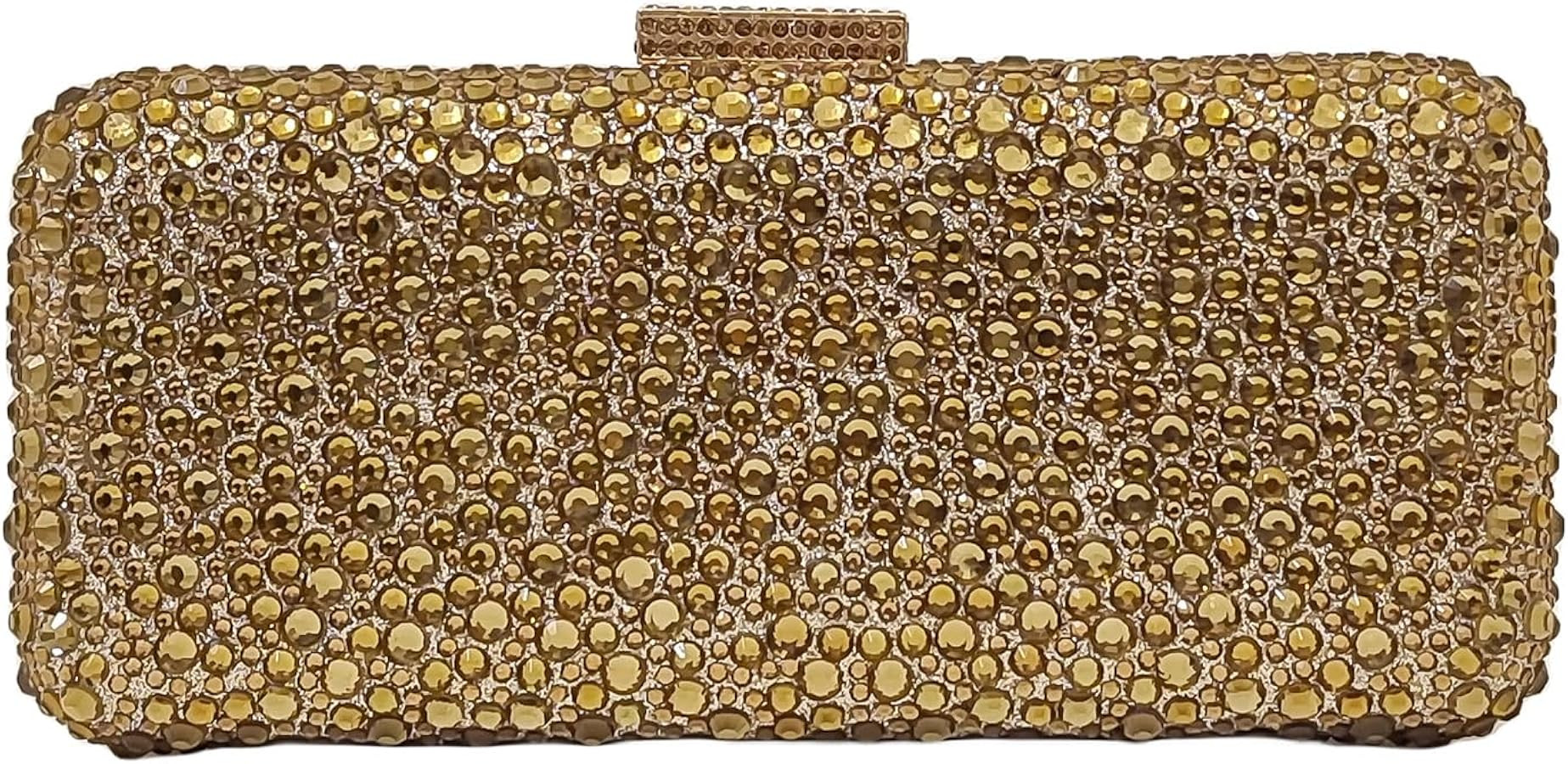 Long Rhinestone Box Evening Bag Women Formal Gathering Party Crystal Clutch Bridal Purse | Amazon (US)