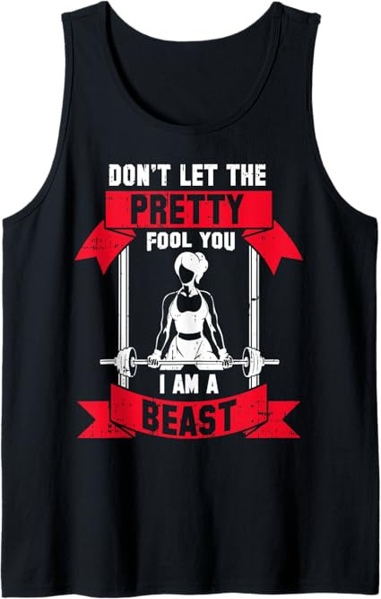 Women Weight-Lifting Workout Quote Funny Fitness Lover Gift Tank Top | Amazon (US)