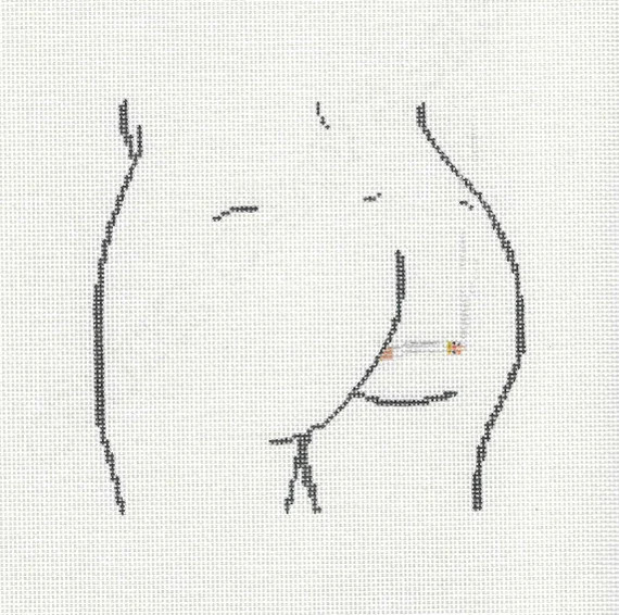 Cigarette Butt/smokin' Ass  Hand-painted Needlepoint - Etsy | Etsy (US)