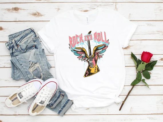 Vintage Style Rock and Roll Shirtrock & Roll T-shirtmusic | Etsy | Etsy (US)