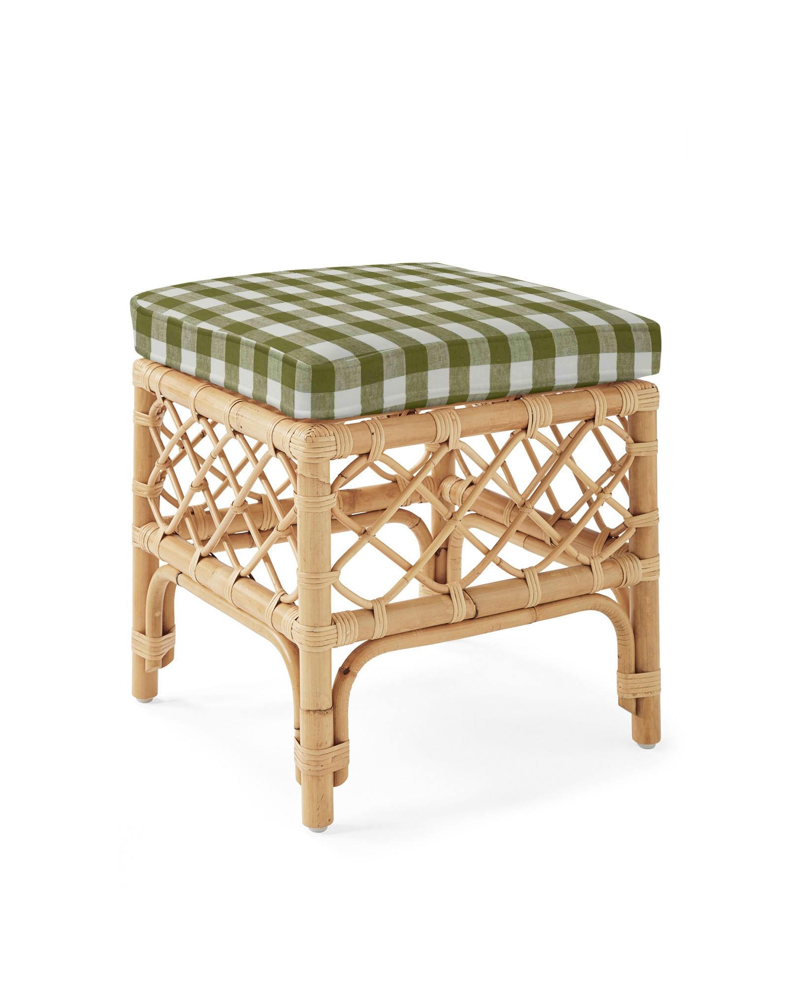 Avalon Rattan Stool - Natural | Serena and Lily