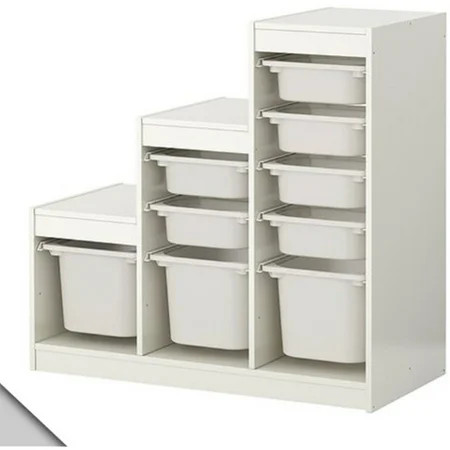 IKEA - TROFAST Storage combination (A1) with boxes, white, 63834.262311.24 | Walmart (US)