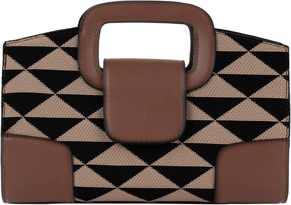 ZLMBAGUS Women Vintage Flap Tote Top Handle Satchel Handbags PU Leather Clutch Purse Shoulder Bag | Amazon (US)