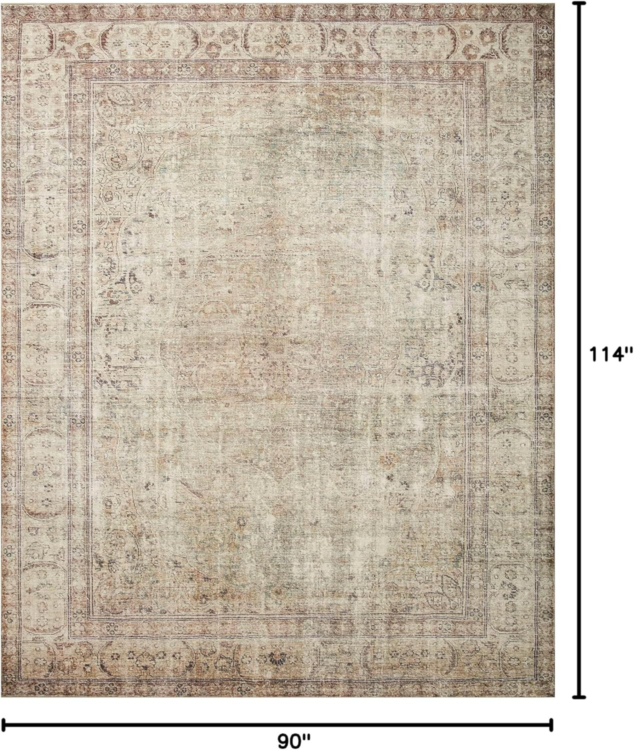 Amazon.com: Loloi Margot Collection MAT-01 Antique/Sage 7'-6" x 9'-6" Area Rug feat. CloudPile, N... | Amazon (US)