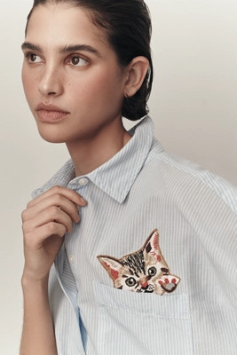 The Mabel Boxy Oxford Shirt by Maeve | Anthropologie (US)