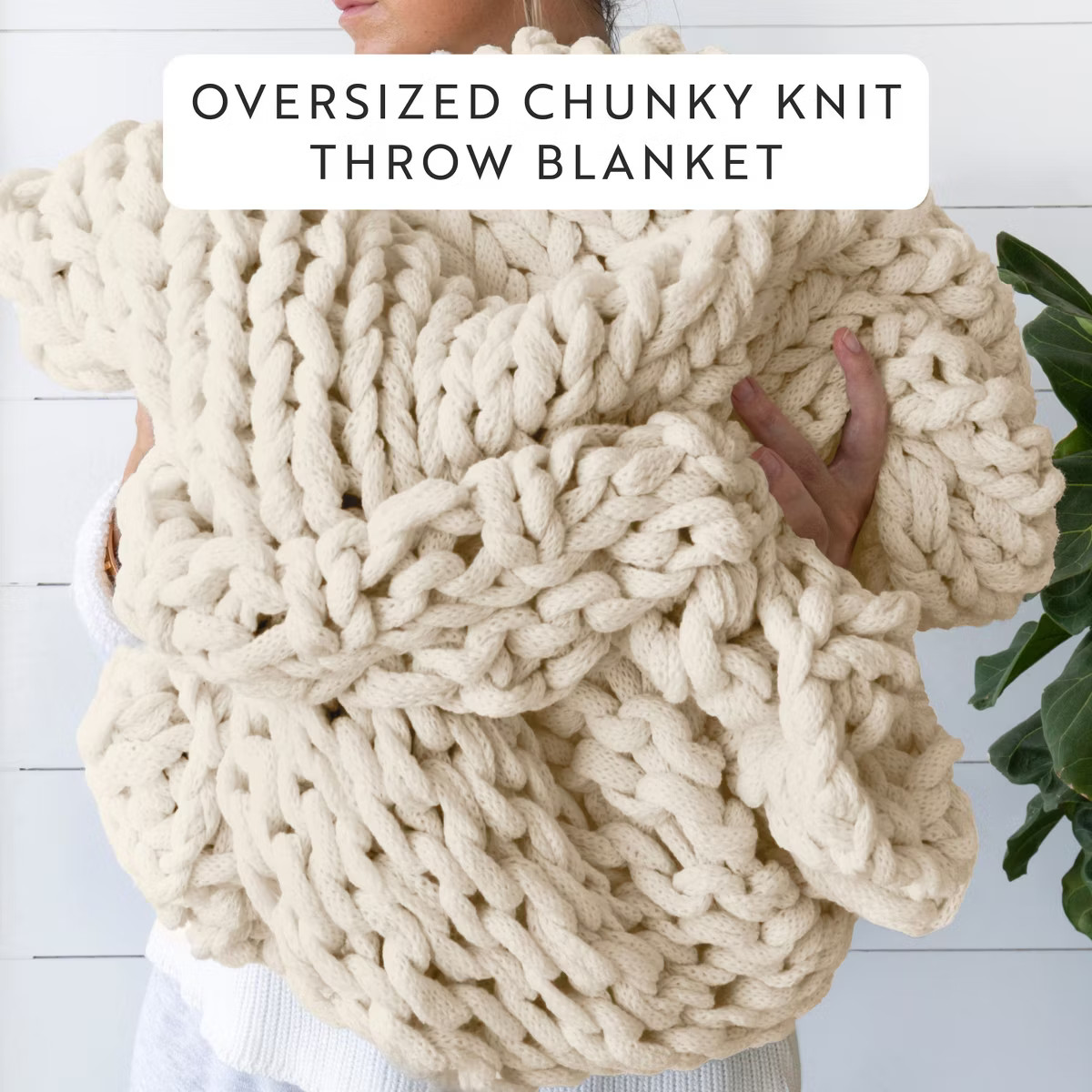 Chunky Knit Throw Blanket Braided, Soft & Cozy - Becky Cameron | Target