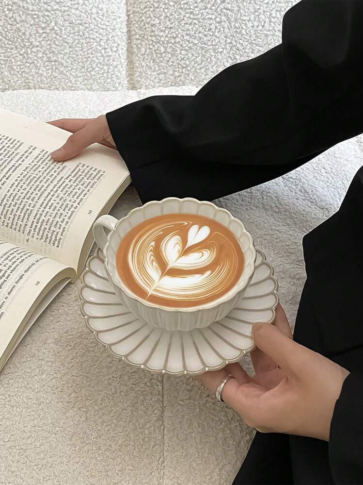 Tazas Blancas Con Plato  | SHEIN