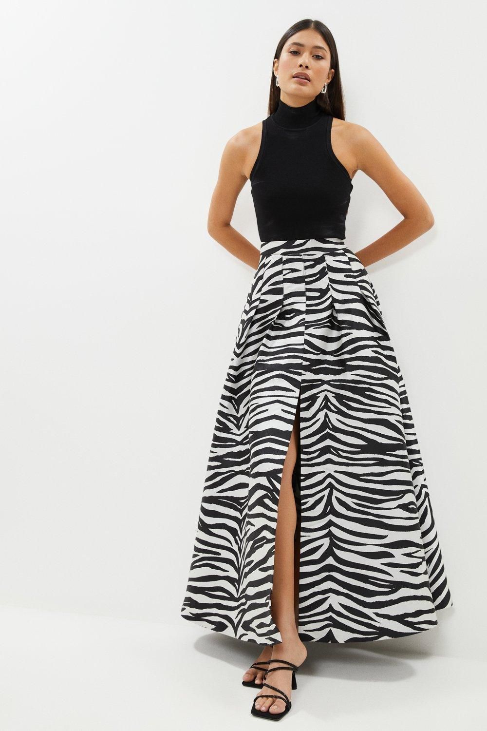 Skirts | Zebra Jacquard Maxi Skirt | Coast | Coast UK & IE