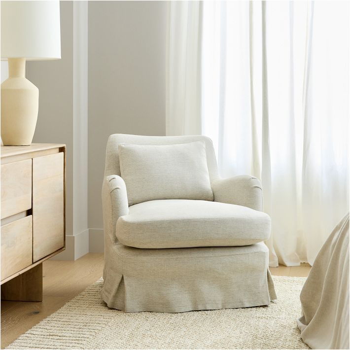 Sophie Skirted Slipcover Chair | West Elm (US)