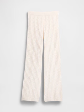CashSoft Cable-Knit Sweater Pants | Gap (US)