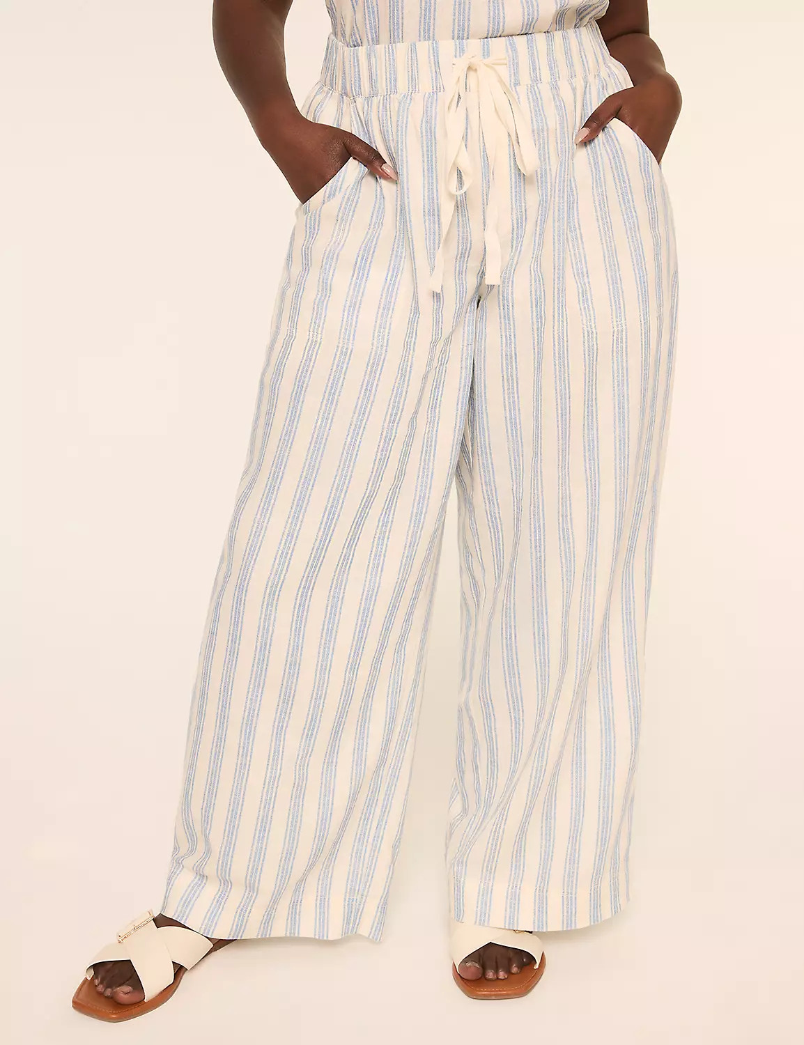 Linen Wide Leg Pant | LaneBryant | Lane Bryant (US)