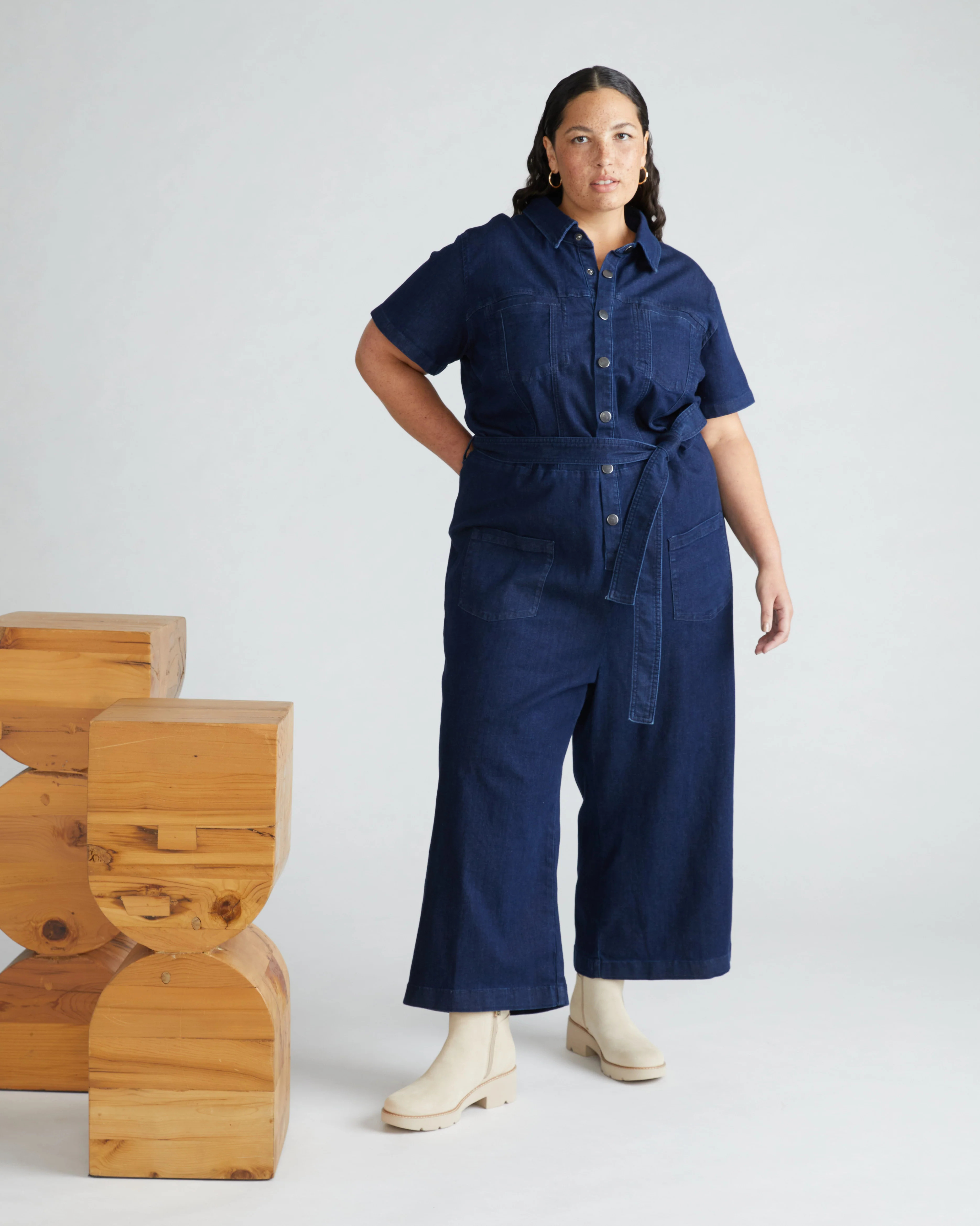 Kate Denim Jumpsuit - Dark Indigo | Universal Standard