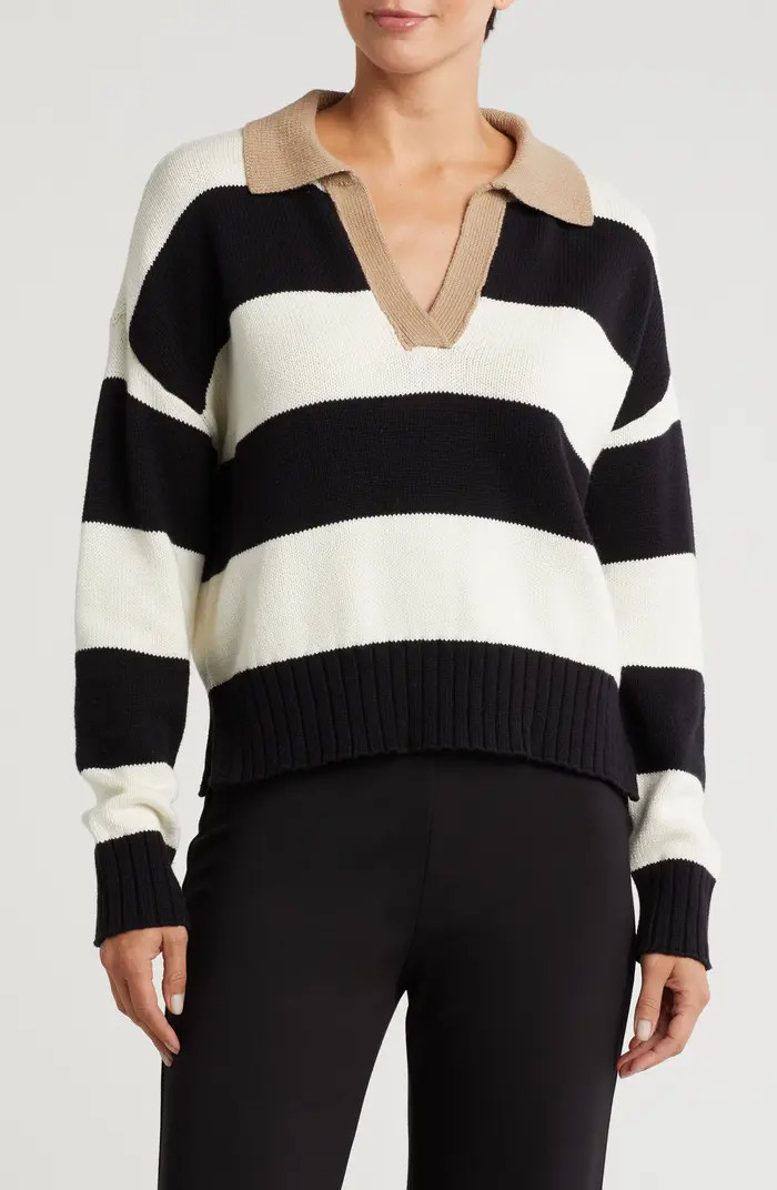 Stripe Polo Sweater | Nordstrom Rack