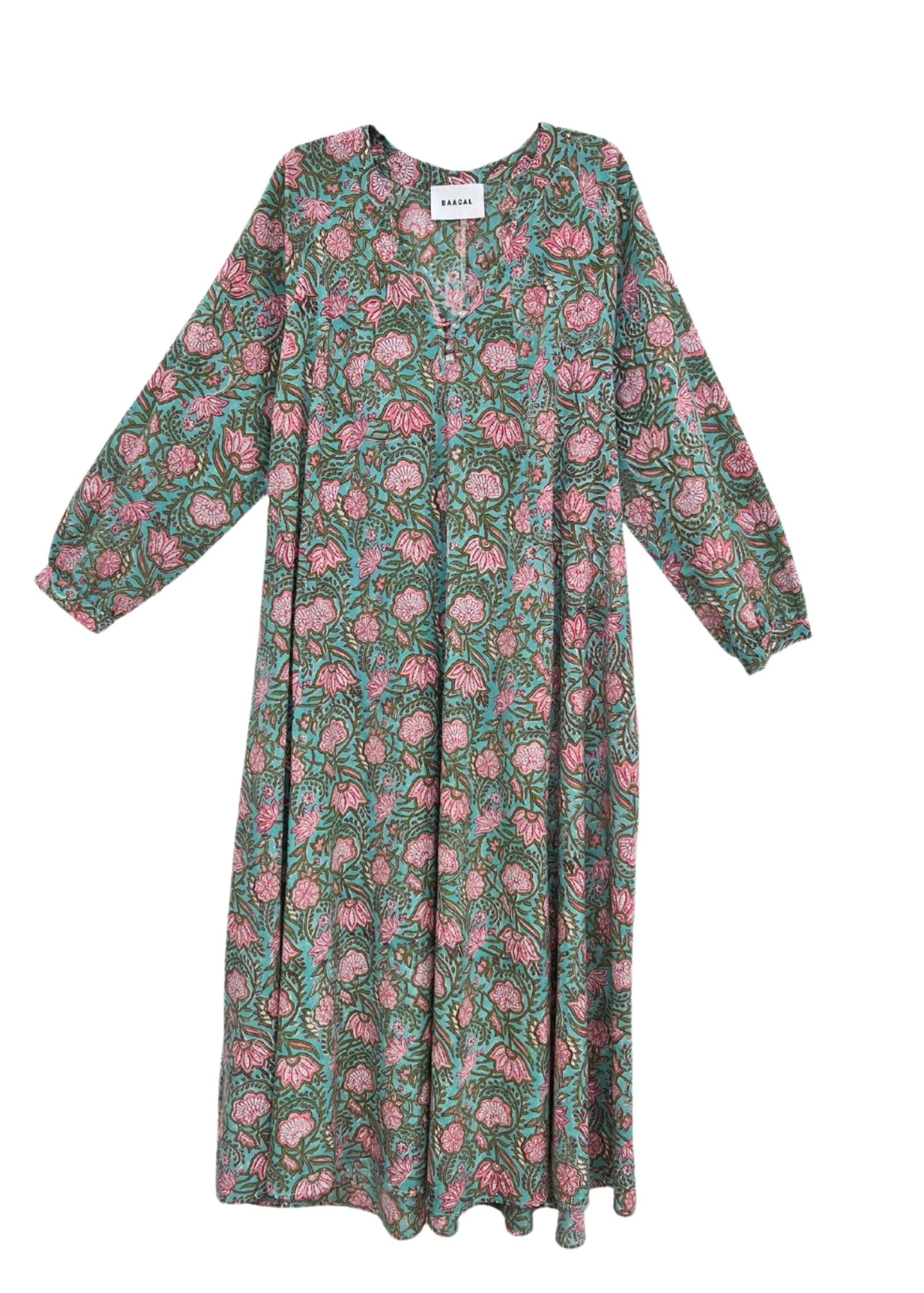The Denni Weekend Dress- Pink Lily Pond | BAACAL Limited, LLC