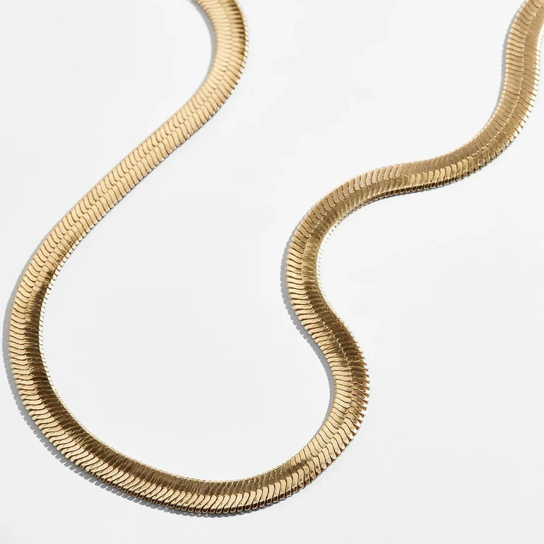 Gia Necklace - Gold Plated Brass | BaubleBar
