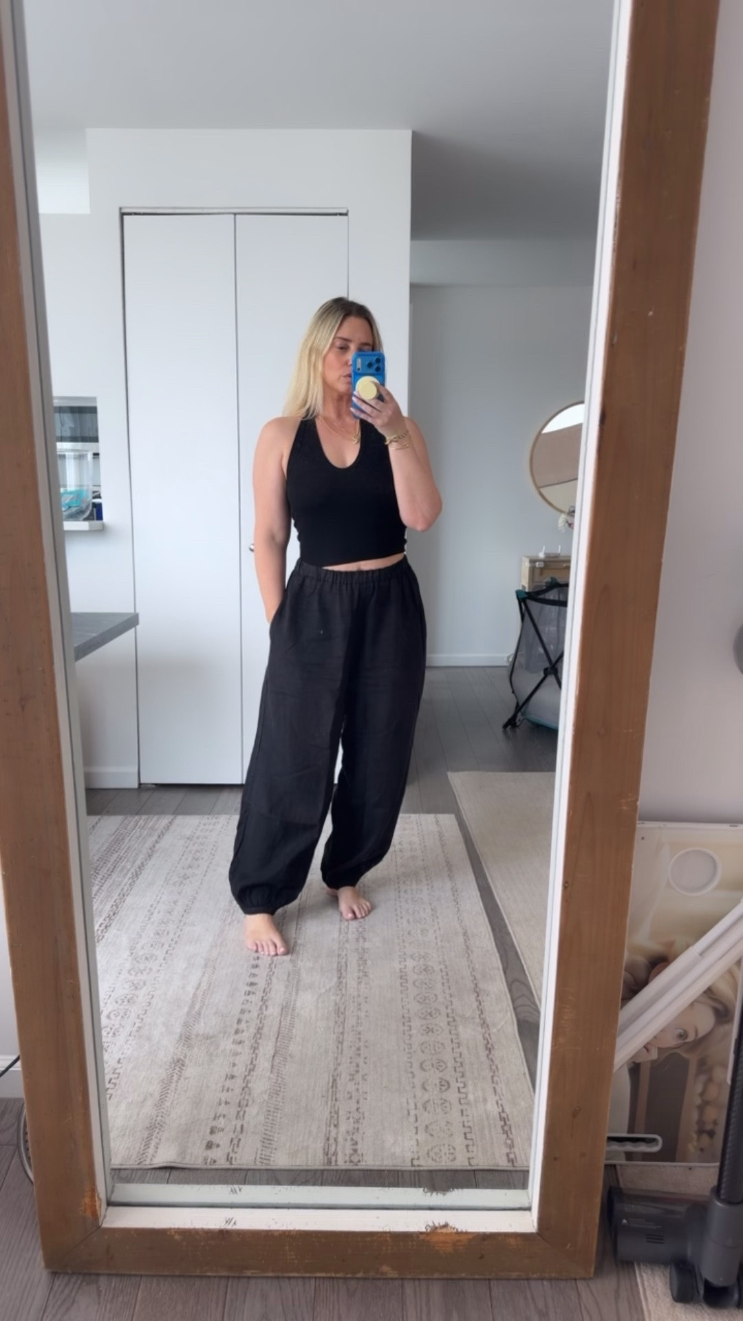 The tank is super cropped so I'm sizing up to a large; and the pants run on the bigger siz — daily edit cover from Found by Em