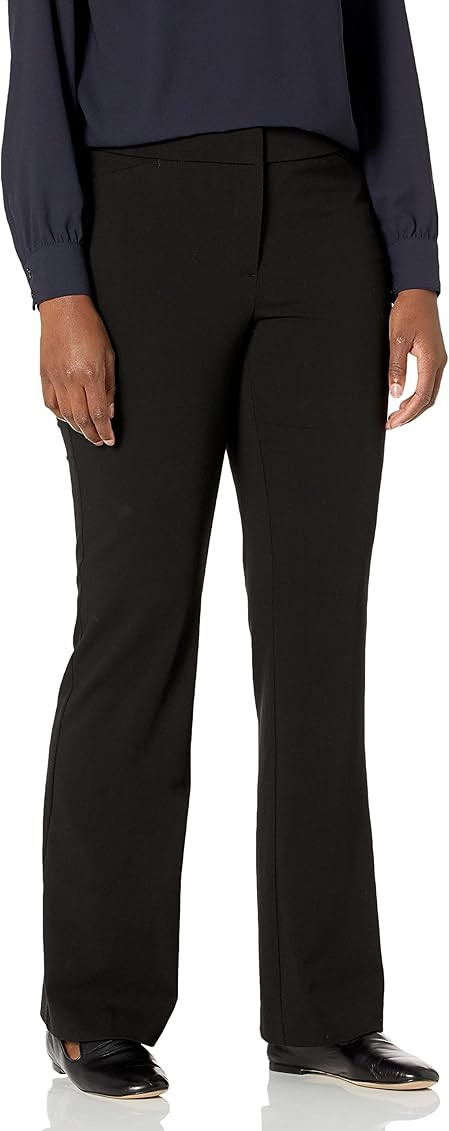 Lark & Ro Women's Bootcut Trouser Pant: Curvy Fit | Amazon (US)