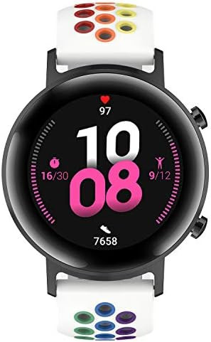Amazon.com: Geageaus Rainbow Watch Band,20mm Quick Release Replacement Silicone Strap Compatible ... | Amazon (US)