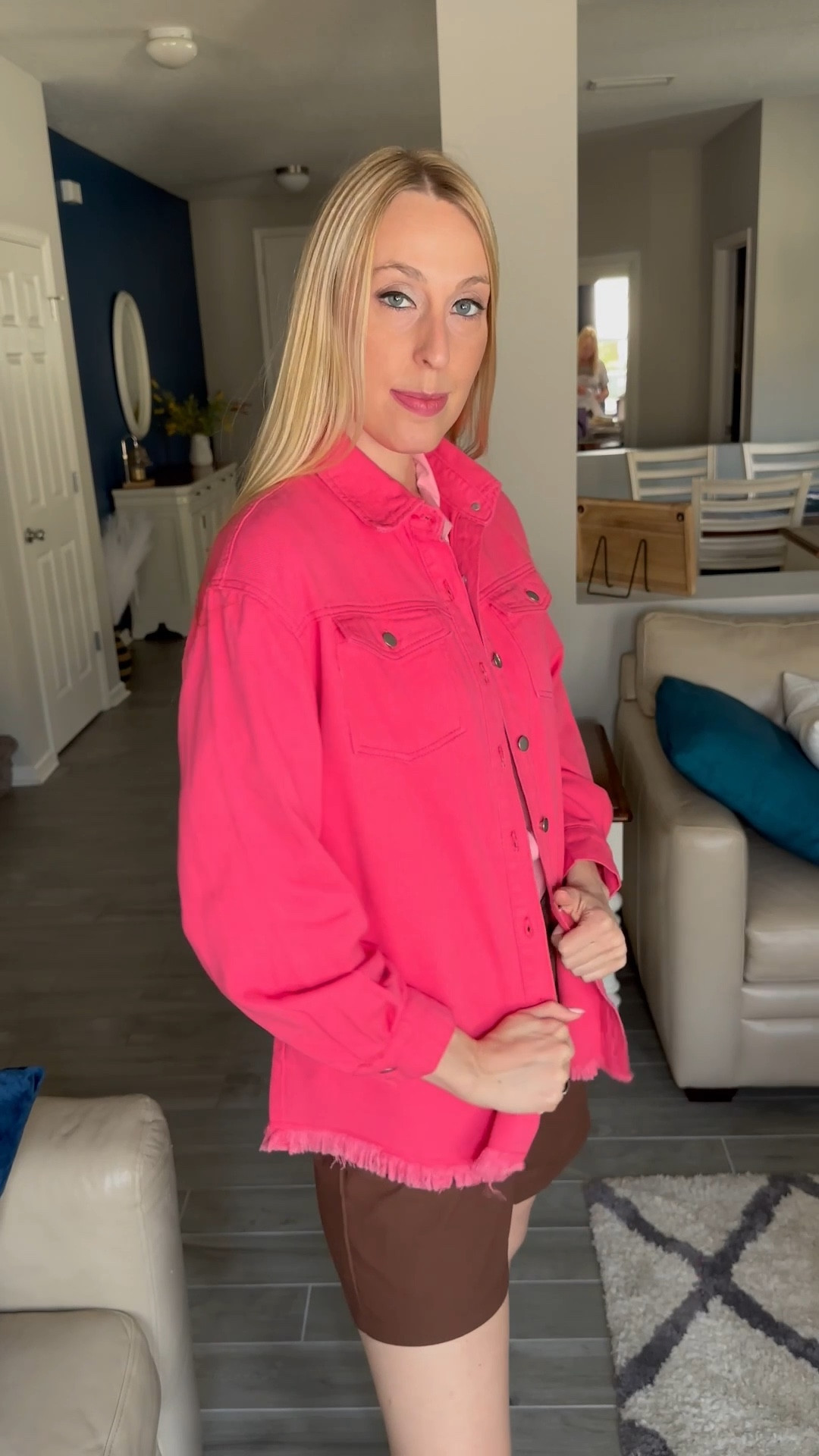 Hot pink denim shacket
💓this jacket is so cute and perfect for spring 
💓 stretchy and has pockets
💓 wearing size small, fits true to size and I am 5’10”

#LTKFindsUnder100 #LTKFindsUnder50 #LTKStyleTip