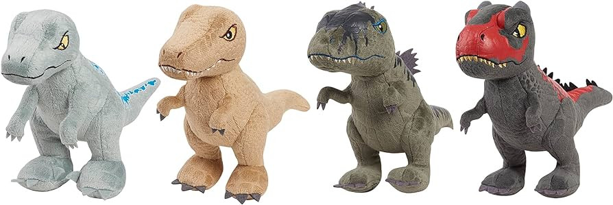 Jurassic World Plush Collector Set, Kids Toys for Ages 3 Up by Just Play | Amazon (US)