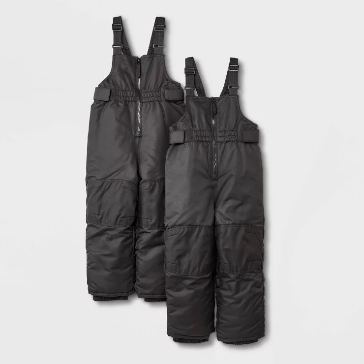 Toddler 2 Pack Snow Bib - Cat & Jack™ Black | Target