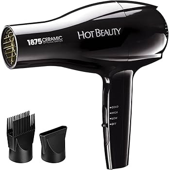 1875 Ceramic Styler Hair Styling Blow Dryer 2 Attachments Included Lightweight and Fast Dry Multi... | Amazon (US)