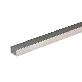 1/16 in. T x 3/4 in. W x 9/16 in. H x 96 in. L Aluminum C-Channel | The Home Depot