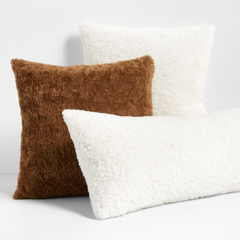Sherpa Throw Pillows | Crate & Barrel | Crate & Barrel