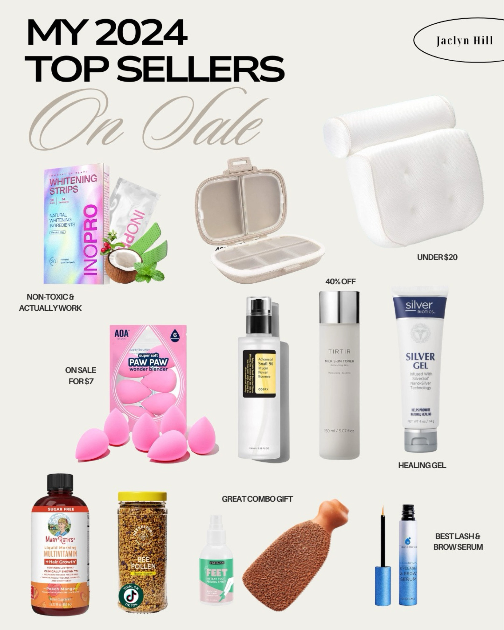 My 2024 Amazon top sellers ✨ lots of my fave beauty products 

#LTKCyberWeek #LTKBeauty #LTKFindsUnder50