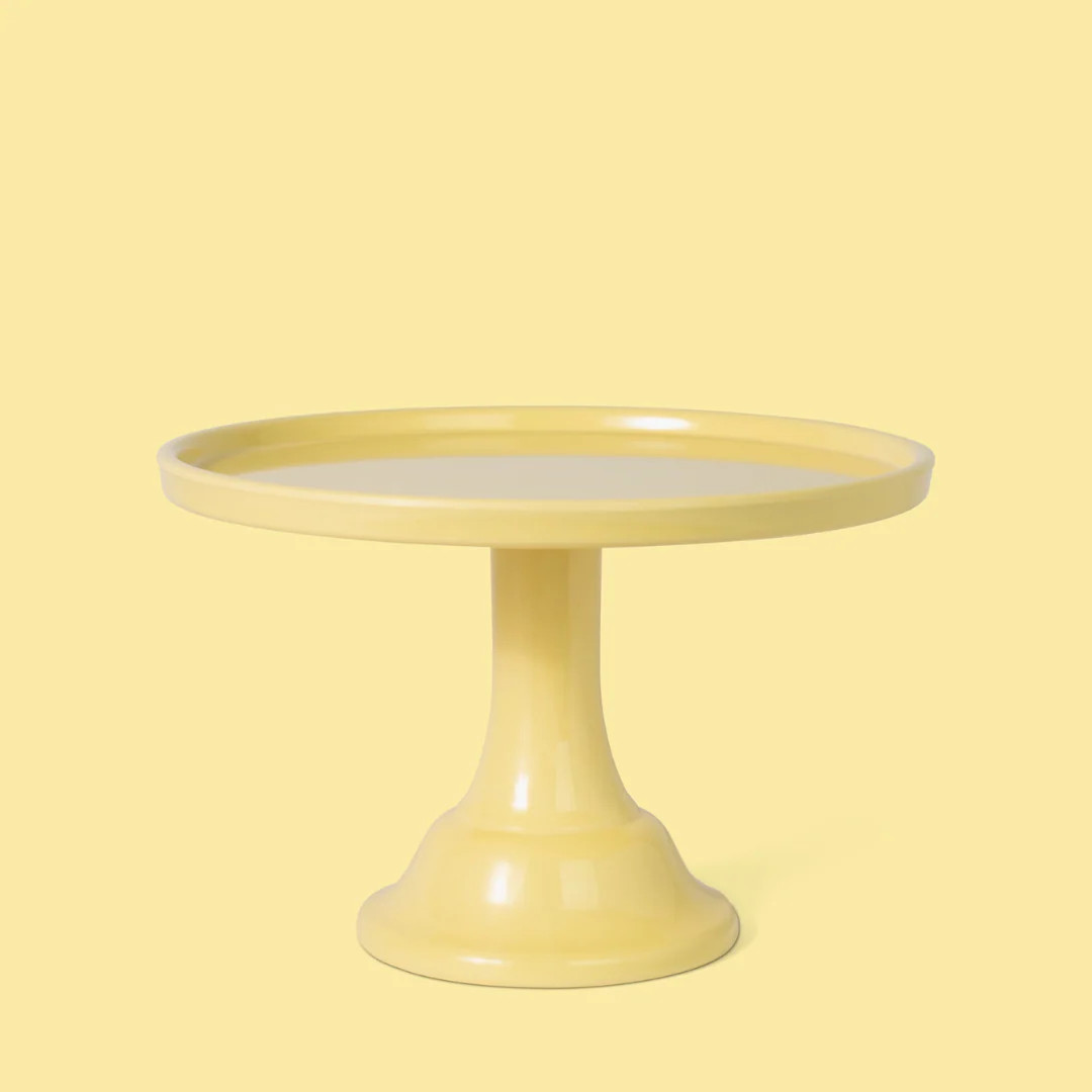 Small Melamine Cake Stand - Daisy Yellow | Ellie and Piper
