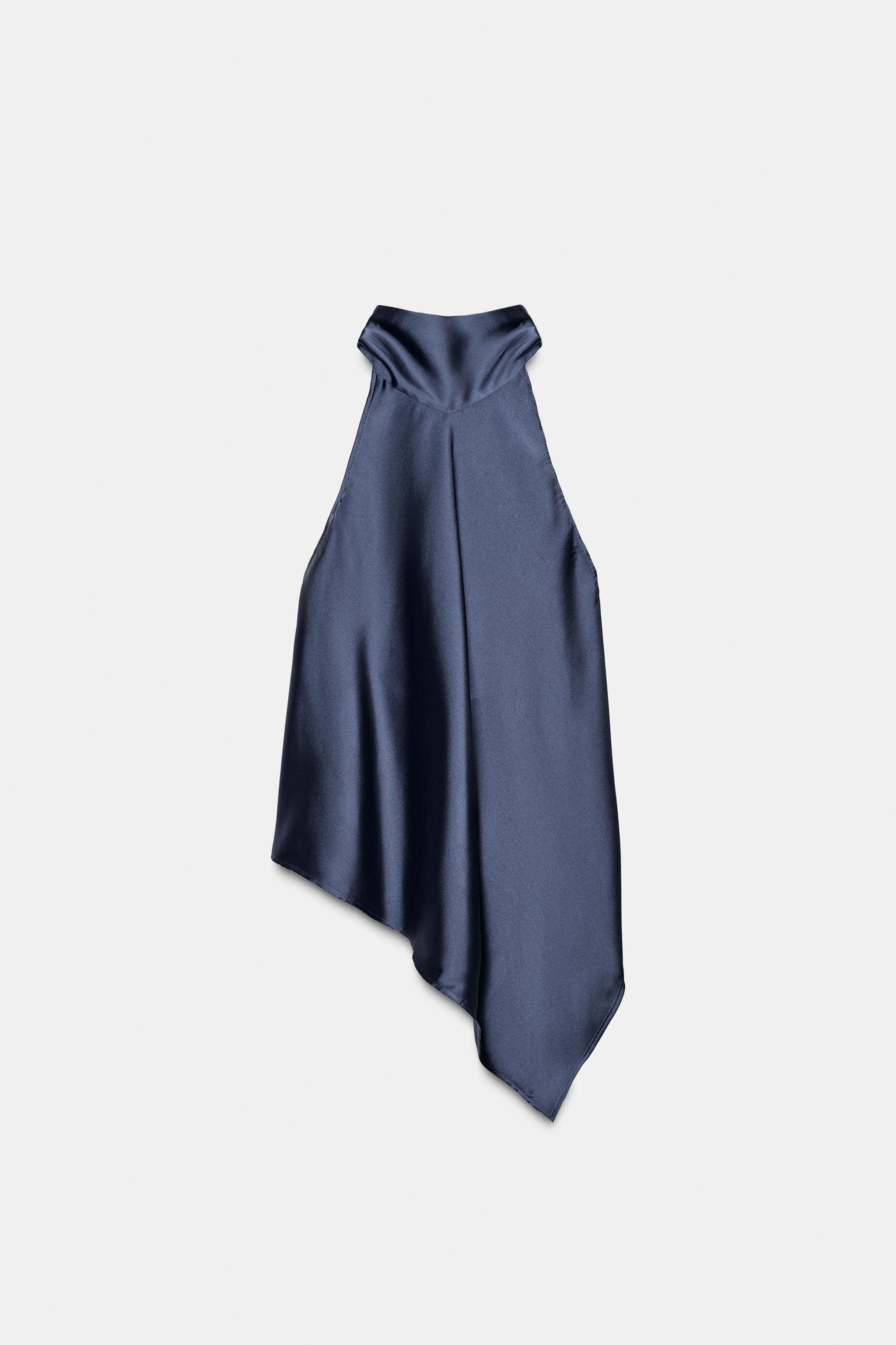 ASYMMETRIC HALTER TOP | Zara US