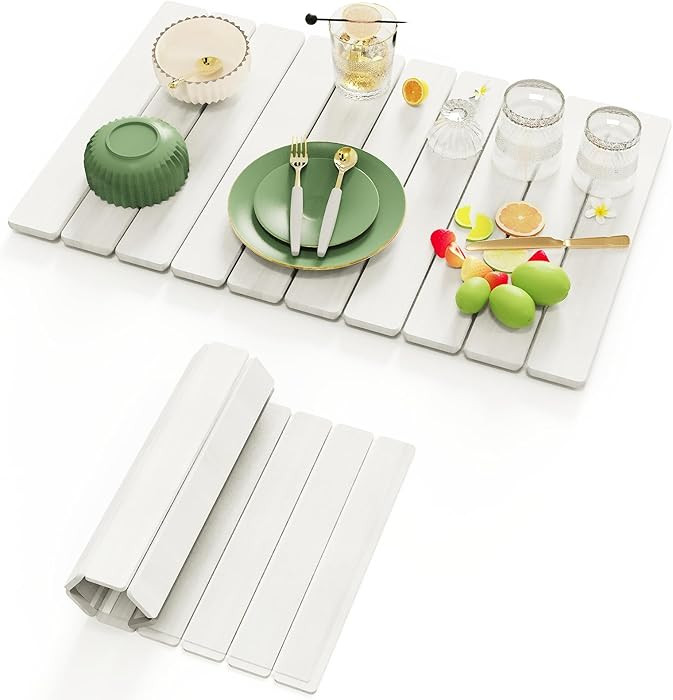 Stone Drying Mat for Kitchen Counter, Large Foldable Stone Dish Drying Mat,Ultra Absorbent Diatom... | Amazon (US)