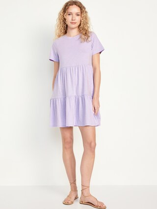 Tiered Mini Swing Dress | Old Navy (US)