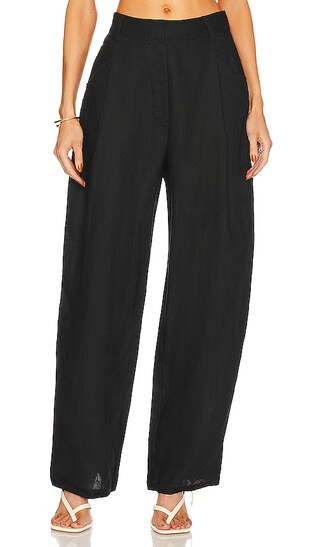 Linen Trousers in Black | Revolve Clothing (Global)
