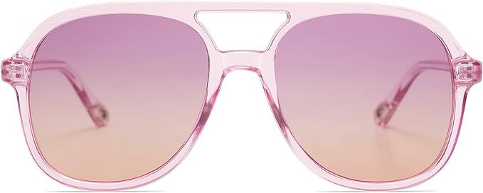 SOJOS Retro Polarized Aviator Sunglasses for Women Men Classic Square 70s Trendy Vintage Oversize... | Amazon (US)