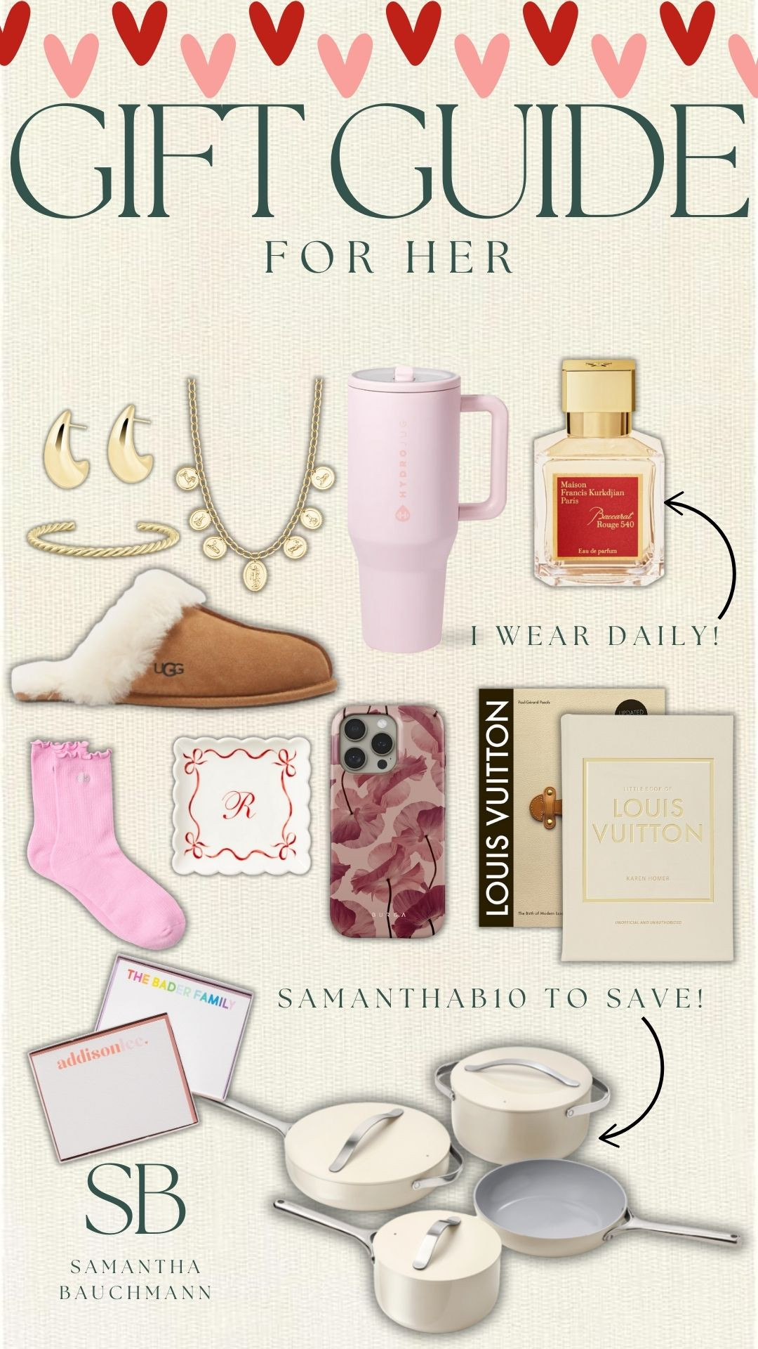 Valentine's Day Gift Guide: for Her 💘

valentines day gift guide, gift guide for her, galentines, for her, gift ideas, sale alert, sale finds, perfume, hydrojug, jewelry, caraway pans, mom of 4, Samantha Bauchmann 

 #LTKGiftGuide #LTKSaleAlert #LTKFindsUnder100